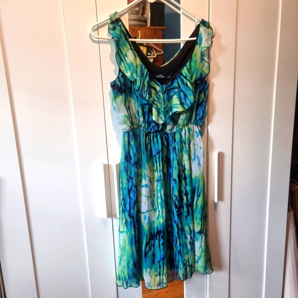 Ladies Lined Vintage Y2K Summer Dress Size  8